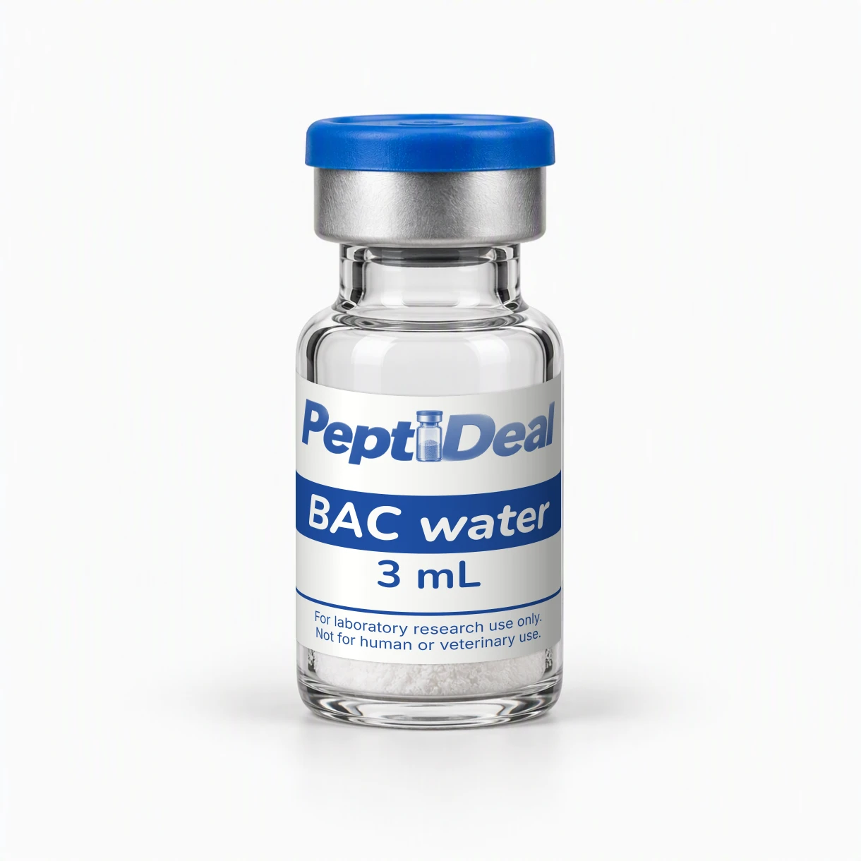 PeptiDeal-flacon: BAC water 3 mL